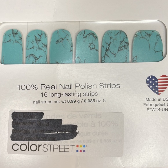 Color Street Nail Strips, New unopened pack, color is “ Mojave Turquoise” - Picture 2 of 7